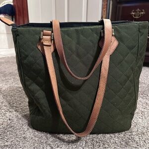 MZ Wallace quilted tote bag. Large. Leather shoulder straps.